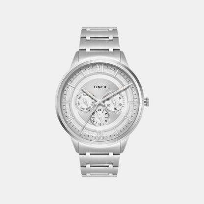 Timex Signio Men Quartz Dial Multi-Function Stainless Steel Watch Tweg28000