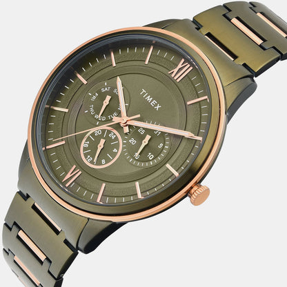 Timex Signio Men Quartz Dial Multi-Function Stainless Steel Watch Tweg28002