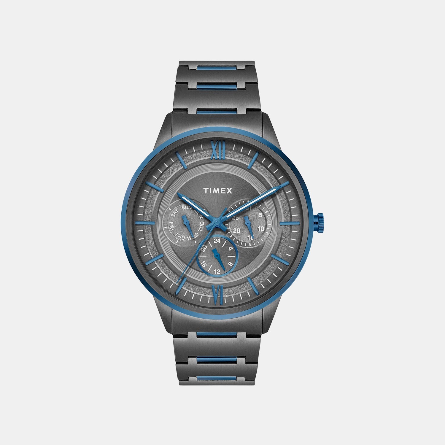 Timex Signio Men Quartz Dial Multi-Function Stainless Steel Watch Tweg28003