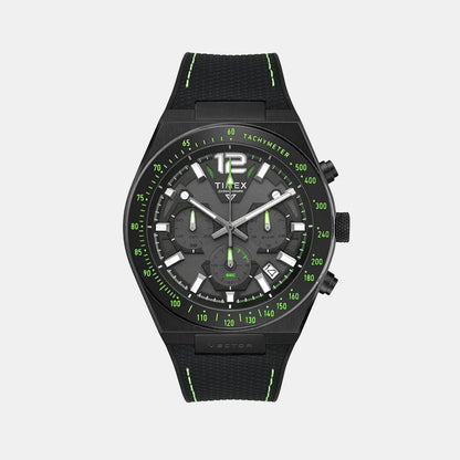 Timex Vector Men Quartz Dial Chronograph Leather Watch Tweg30800