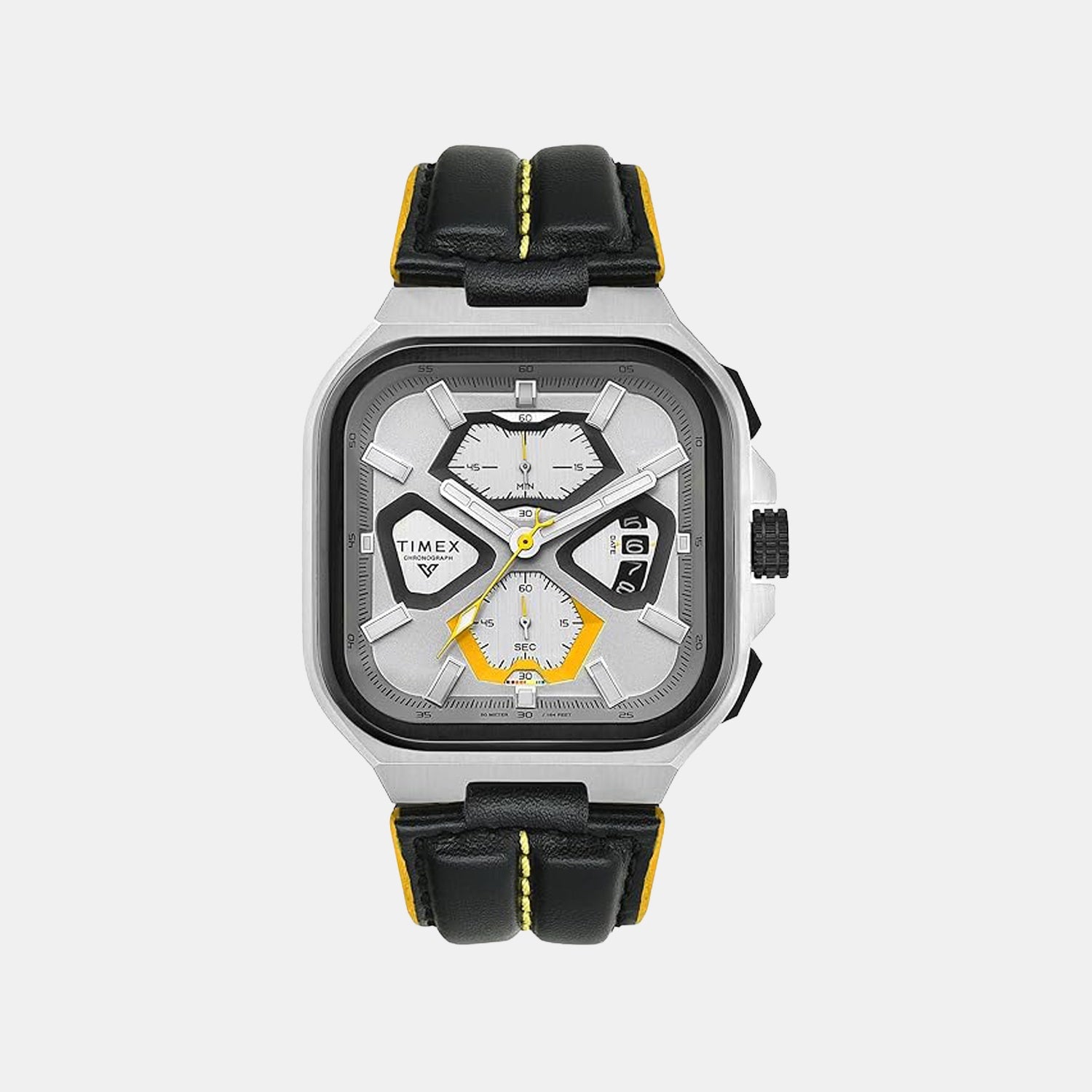 Timex Vector Men Quartz Dial Chronograph Leather Watch Tweg30901
