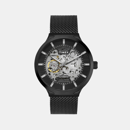 Timex Signio Men Automatic Black Dial Analog Stainless Steel Watch Tweg31501