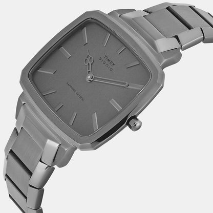 Timex Signio Men Quartz Grey Dial Analog Stainless Steel Watch Tweg34102