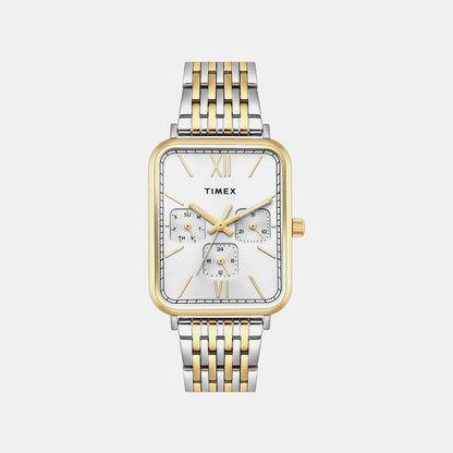 Timex Trendline Men Quartz Silver Dial Multi-Function Stainless Steel Watch Tweg34602
