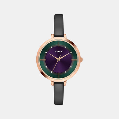 Timex Women Quartz Multicolour Dial Analog Brass Watch Twel12826-Ex