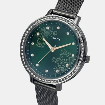 Timex Fashion Women Quartz Dial Analog Stainless Steel Watch Twel14704