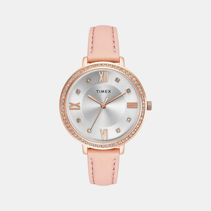 Timex Trendline Women Quartz Dial Analog Leather Watch Twel14714