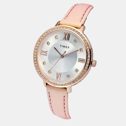 Timex Trendline Women Quartz Dial Analog Leather Watch Twel14714