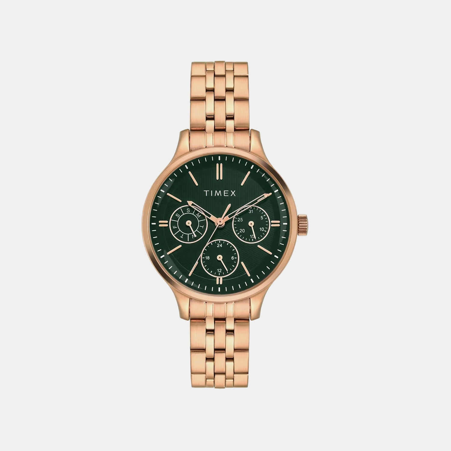 Timex Trendline Women Quartz Dial Multi-Function Stainless Steel Watch Twel14836