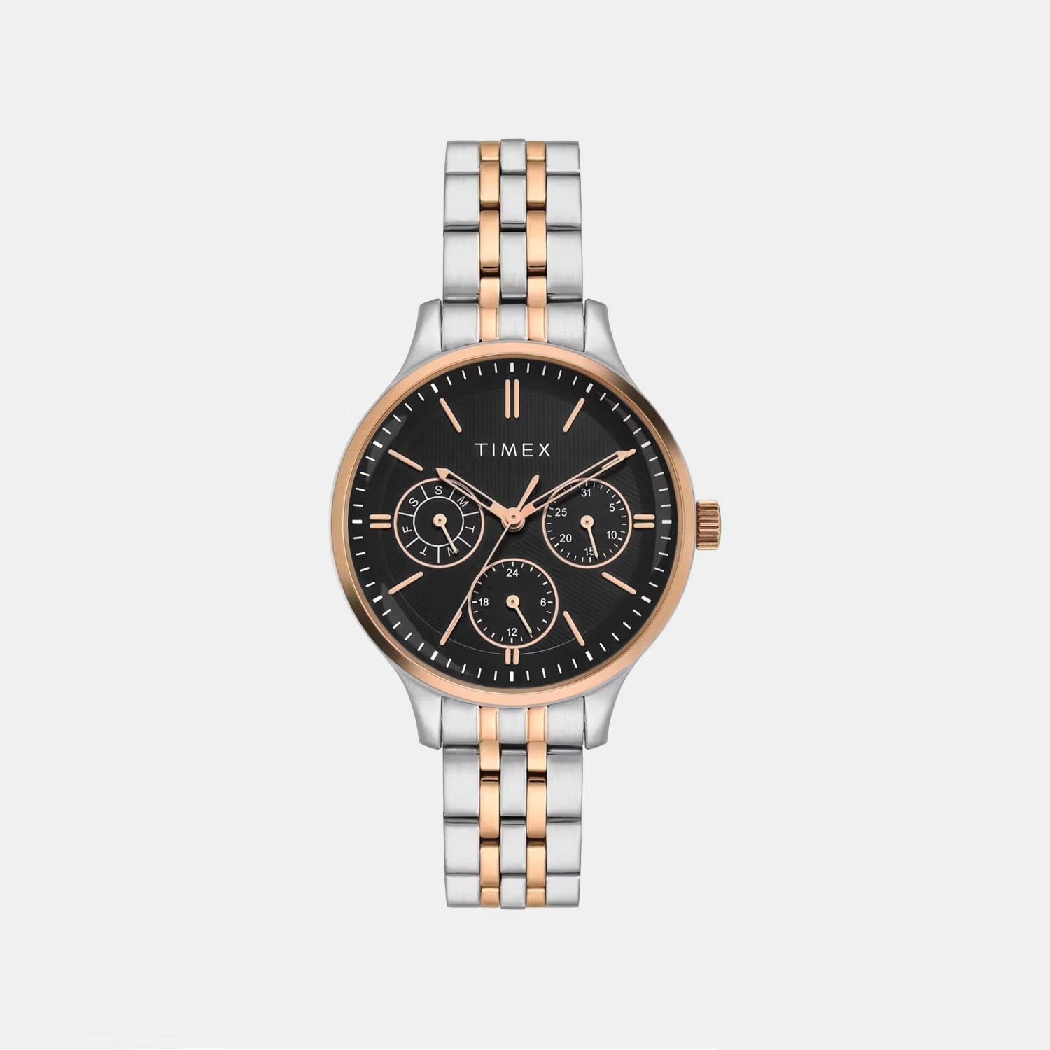 Timex Trendline Women Quartz Dial Multi-Function Stainless Steel Watch Twel14837