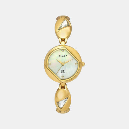 Timex Fria Women Quartz Dial Analog Brass Watch Twel16305