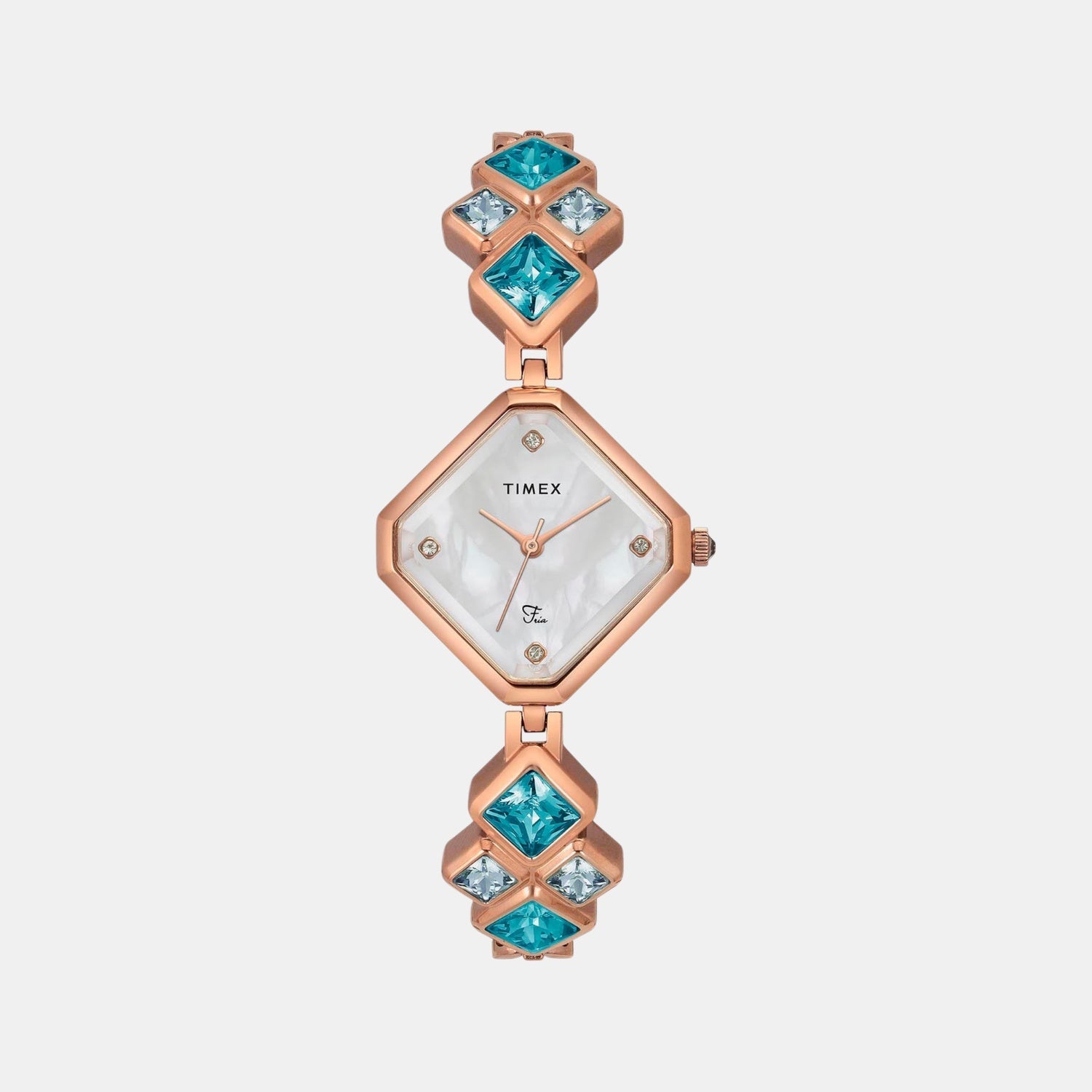 Timex Fria Women Quartz Dial Analog Brass Watch Twel17200