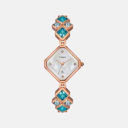 Timex Fria Women Quartz Dial Analog Brass Watch Twel17200