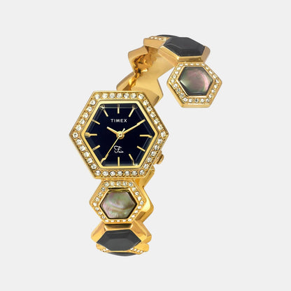 Timex Fria Women Quartz Dial Analog Brass Watch Twel17900