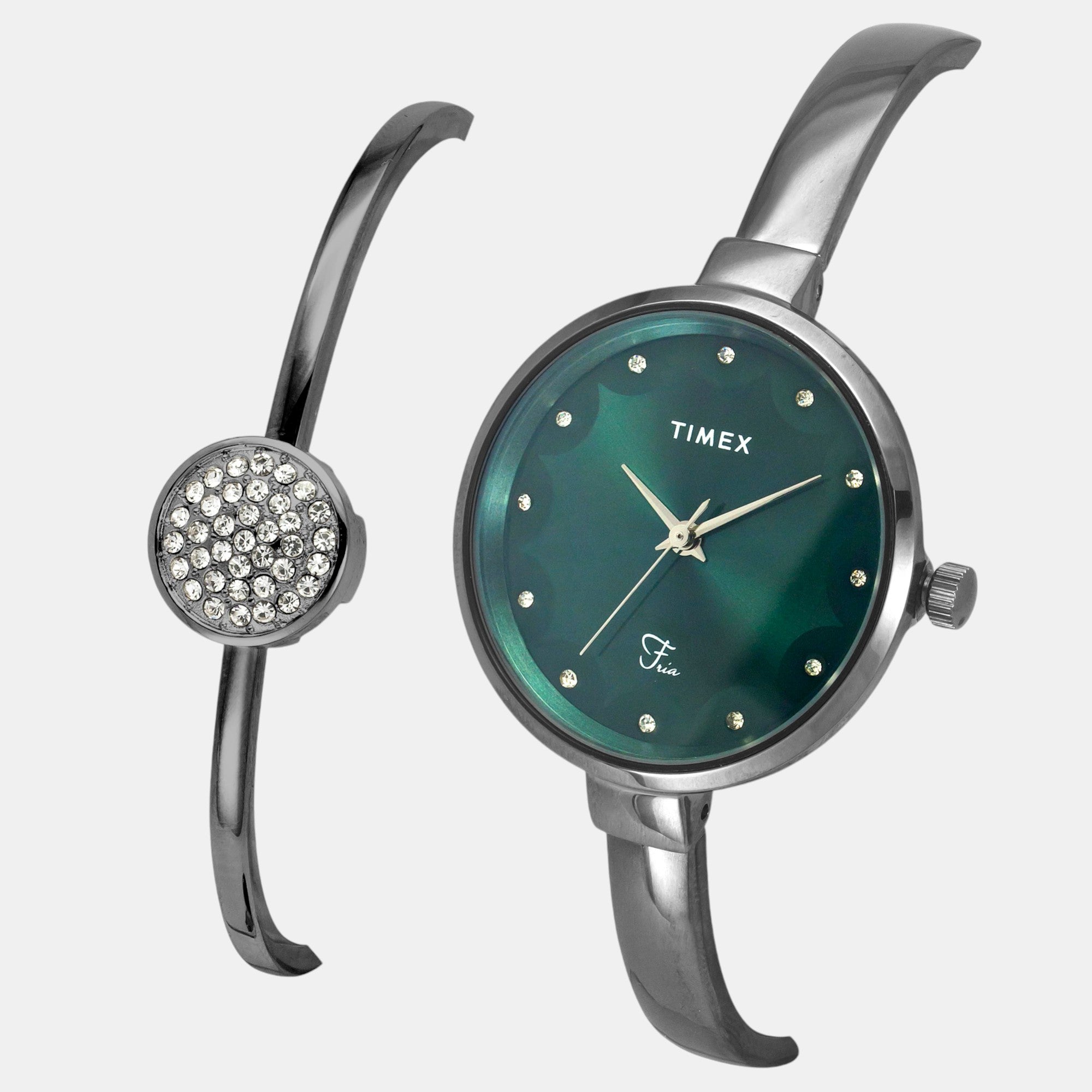 Timex Fria Women Quartz Dial Analog Brass Watch Twel18503