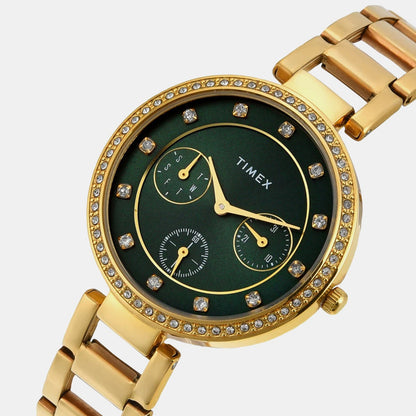 Timex Trendline Women Quartz Dial Multi-Function Stainless Steel Watch Twel18700