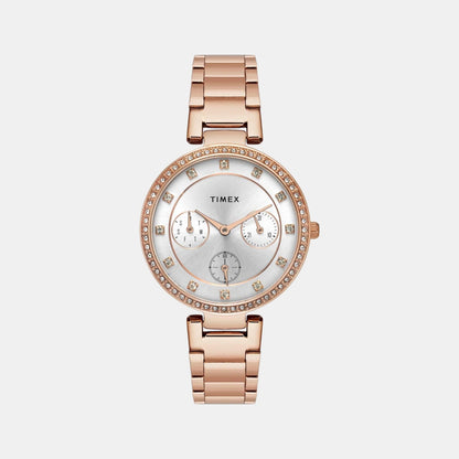 Timex Trendline Women Quartz Dial Multi-Function Stainless Steel Watch Twel18702
