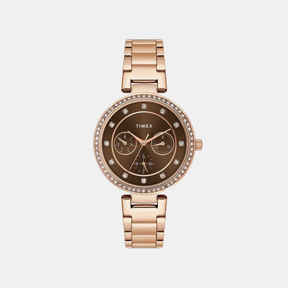 Timex Trendline Women Quartz Dial Multi-Function Stainless Steel Watch Twel18721