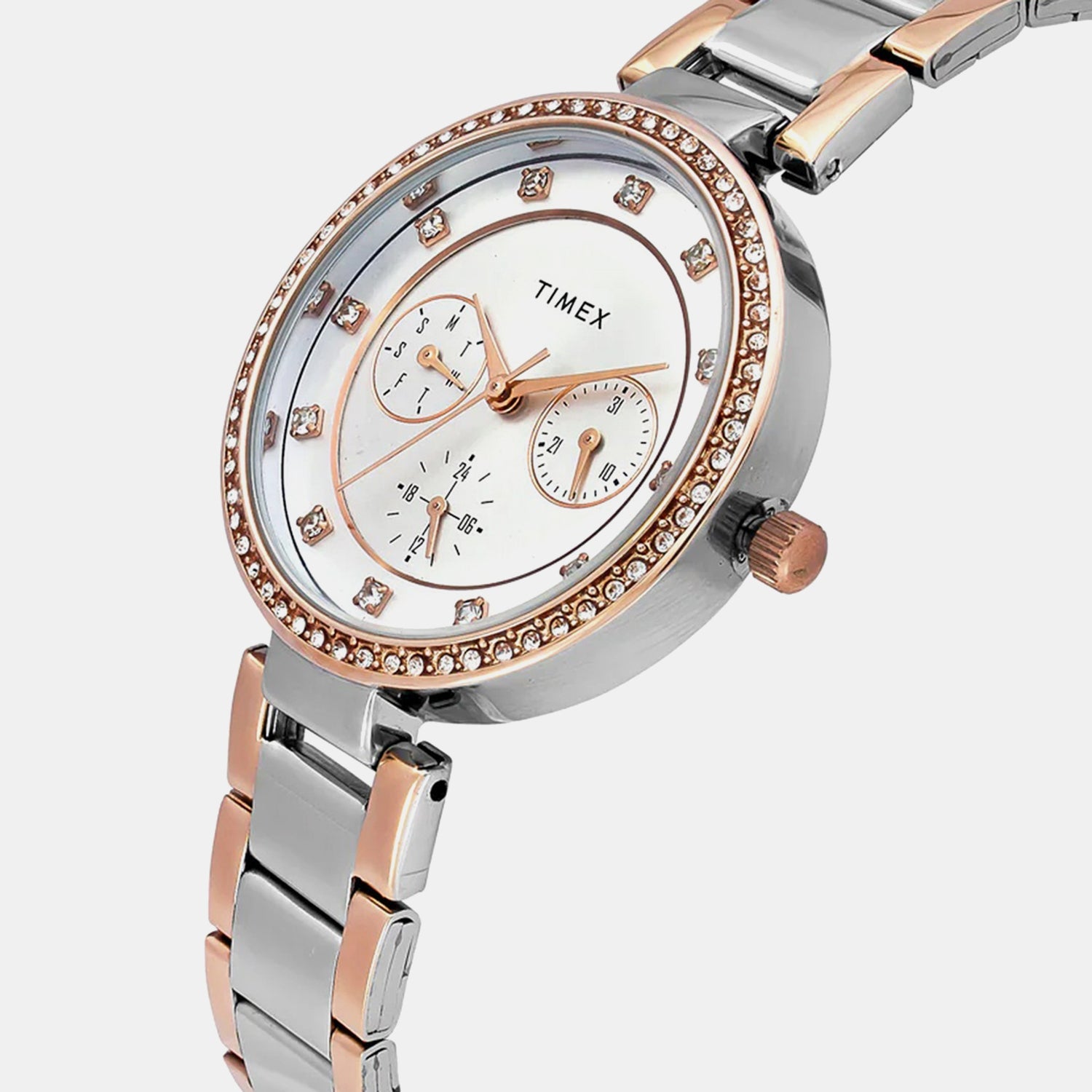 Timex Trendline Women Quartz Dial Analog Stainless Steel Watch Twel18723