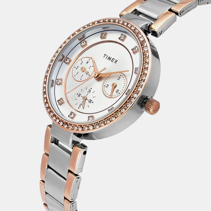 Timex Trendline Women Quartz Dial Analog Stainless Steel Watch Twel18723