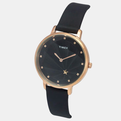 Timex Fashion Women Quartz Dial Analog Leather Watch Twel19101