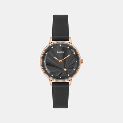 Timex Fashion Women Quartz Dial Analog Leather Watch Twel19101