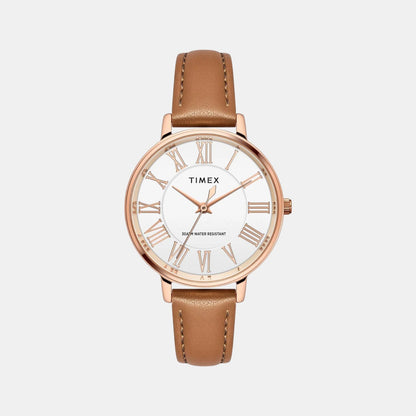 Timex Trendline Women Quartz Dial Analog Leather Watch Twel19105
