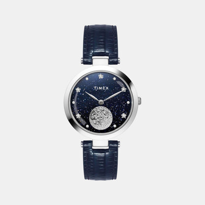 Timex Fashion Women Quartz Dial Analog Leather Watch Twel19202