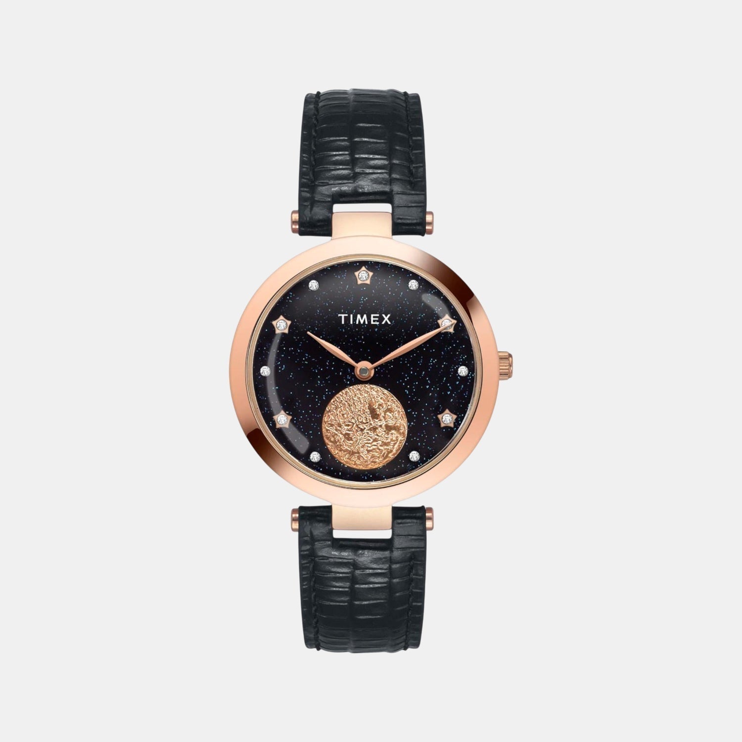 Timex Fashion Women Quartz Dial Analog Leather Watch Twel19203