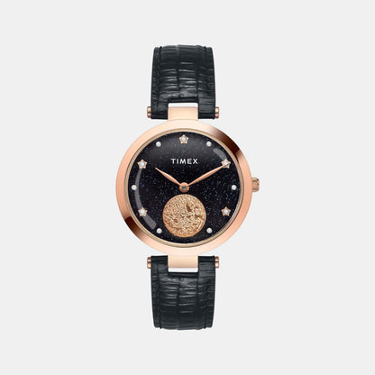 Timex Fashion Women Quartz Dial Analog Leather Watch Twel19203