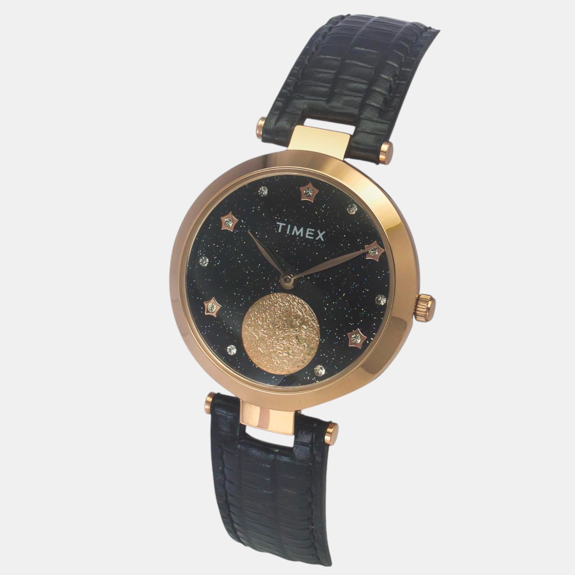 Timex Fashion Women Quartz Dial Analog Leather Watch Twel19203
