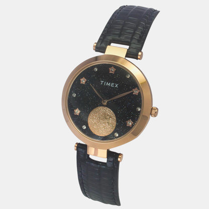 Timex Fashion Women Quartz Dial Analog Leather Watch Twel19203