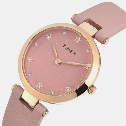 Timex Trendline Women Quartz Dial Analog Leather Watch Twel19204