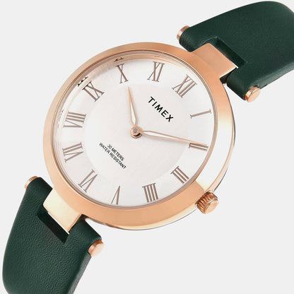 Timex Trendline Women Quartz Dial Analog Leather Watch Twel19209