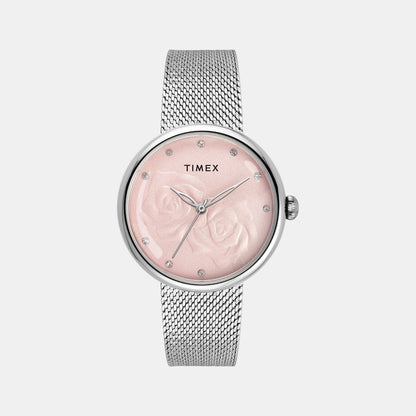 Timex Trendline Women Quartz Dial Analog Stainless Steel Watch Twel19300
