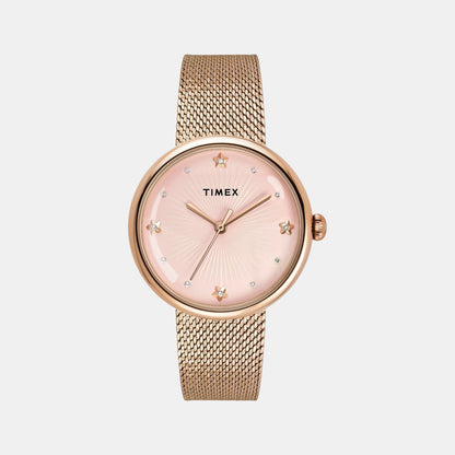 Timex Trendline Women Quartz Dial Analog Stainless Steel Watch Twel19304