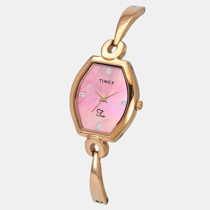 Timex Fria Women Quartz Dial Analog Brass Watch Twel19702