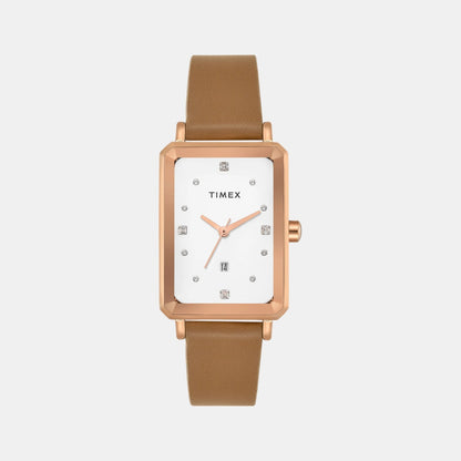 Timex Trendline Women Quartz Dial Analog Leather Watch Twel20800