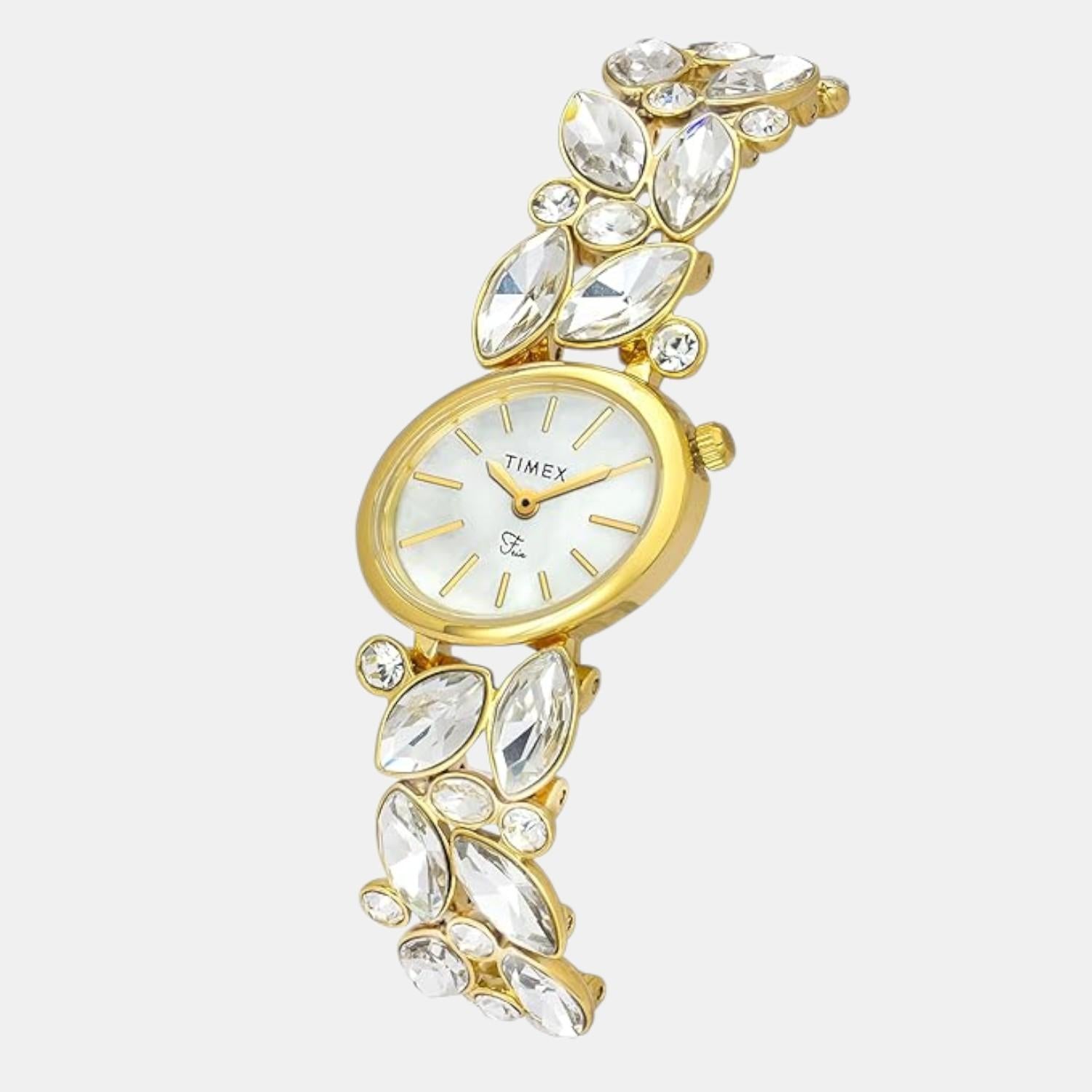 Timex Fria Women Quartz Dial Analog Brass Watch Twel20901