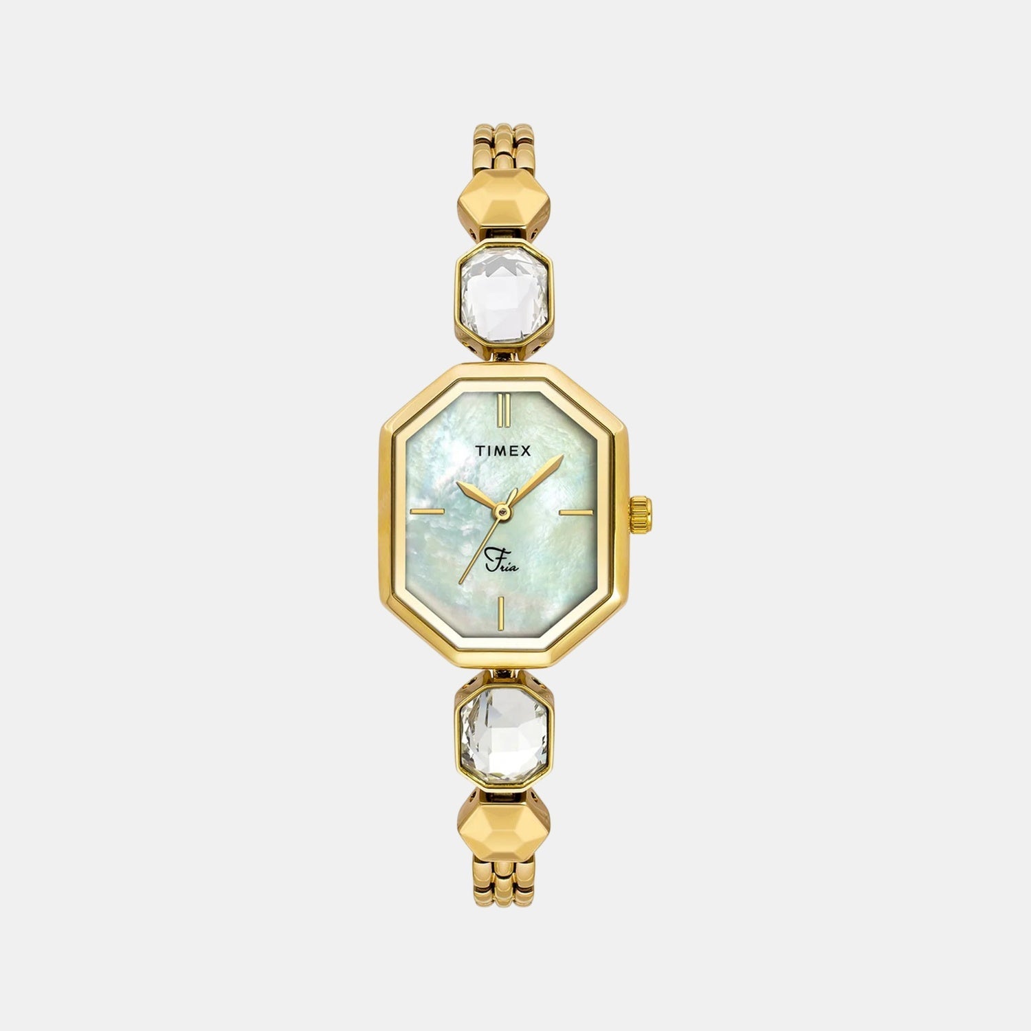 Timex Fria Women Quartz Dial Analog Brass Watch Twel21100
