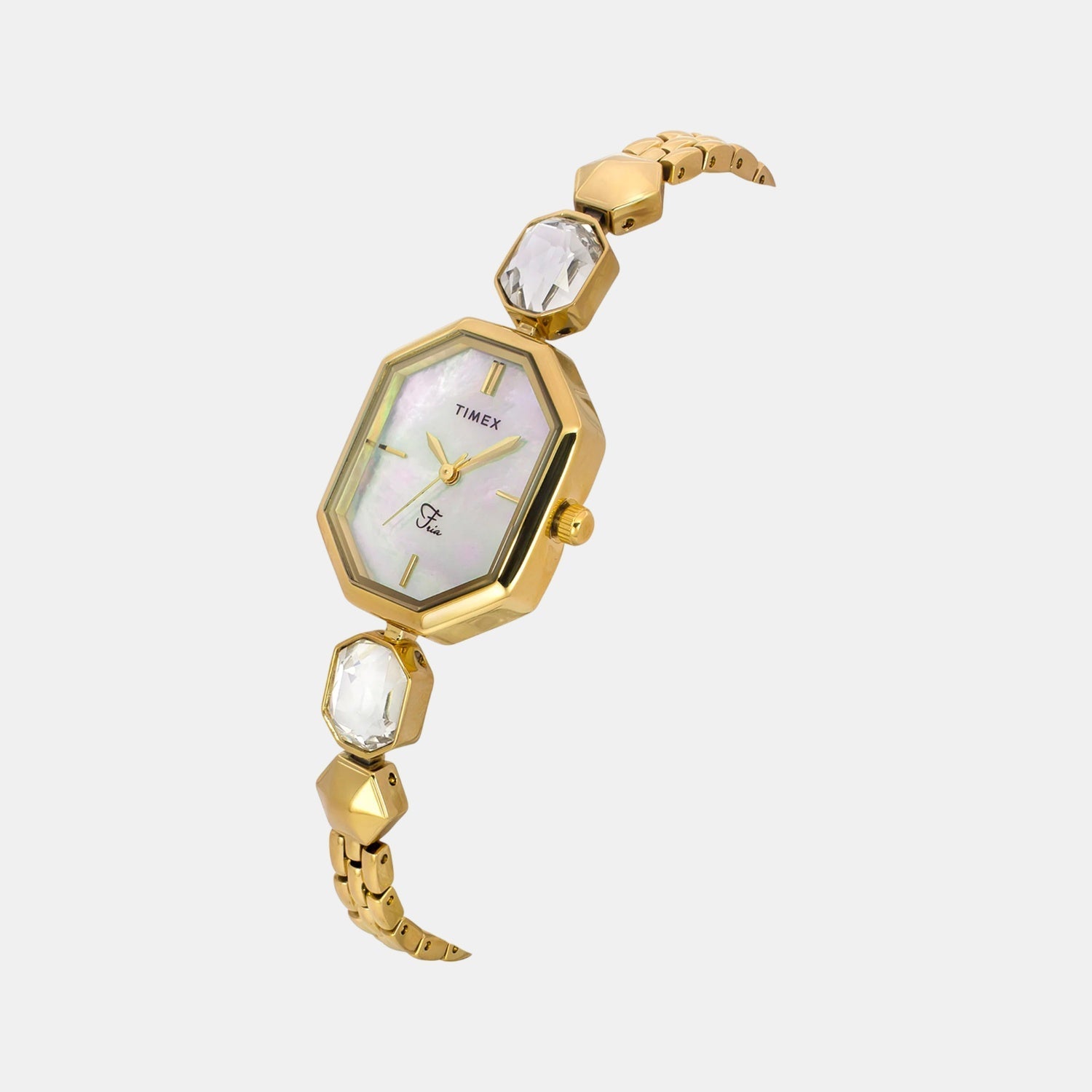 Timex Fria Women Quartz Dial Analog Brass Watch Twel21100