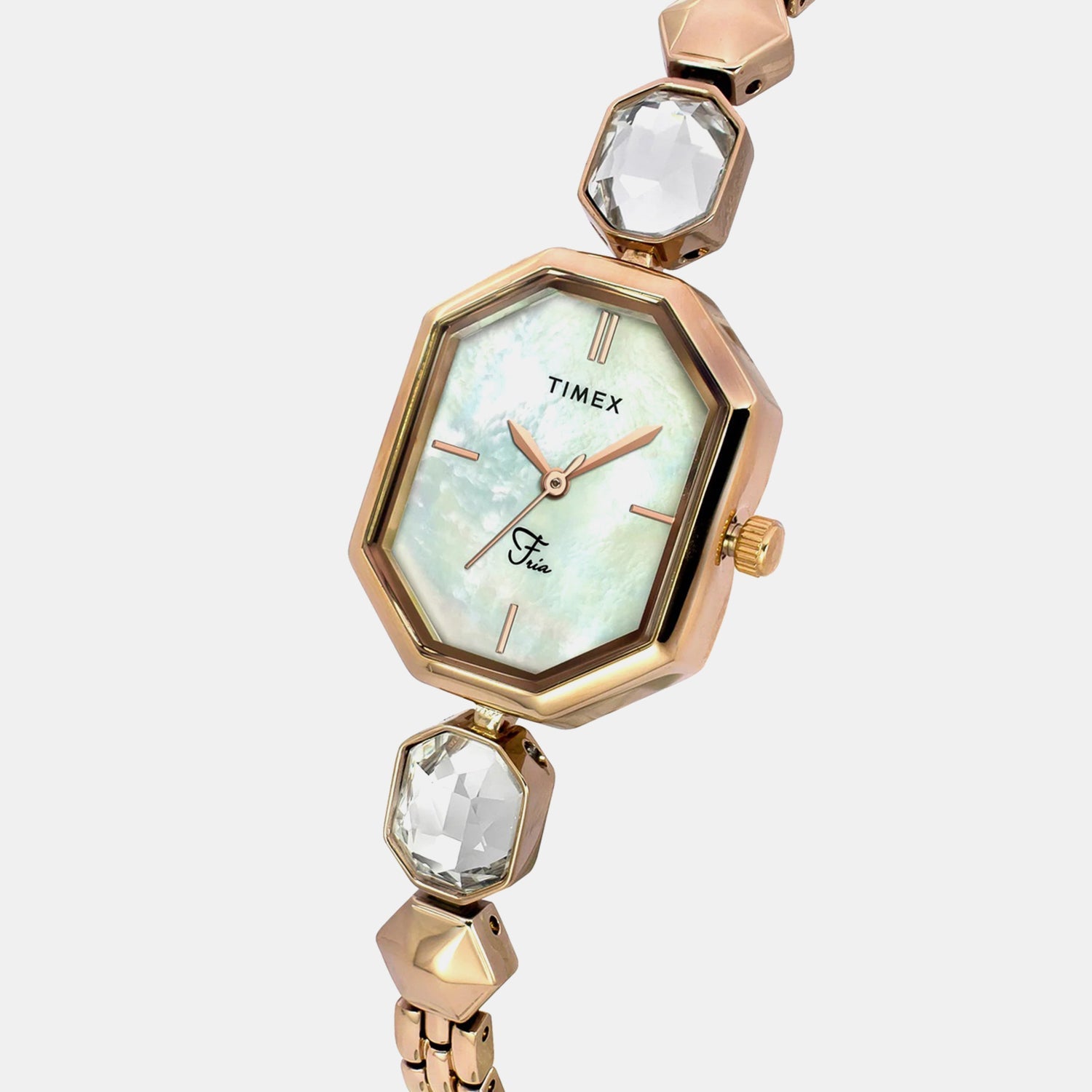 Timex Fria Women Quartz Dial Analog Brass Watch Twel21101