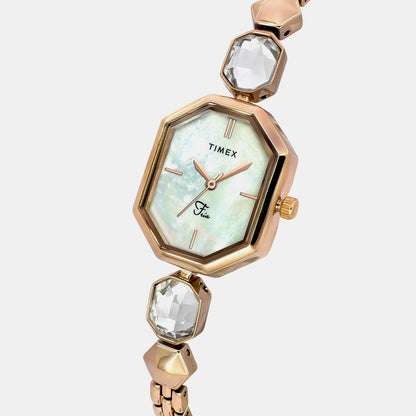 Timex Fria Women Quartz Dial Analog Brass Watch Twel21101