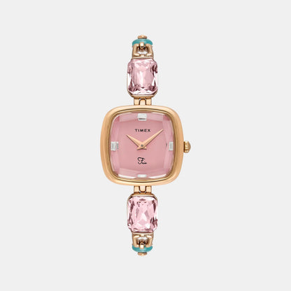 Timex Fria Women Quartz Dial Analog Brass Watch Twel21203