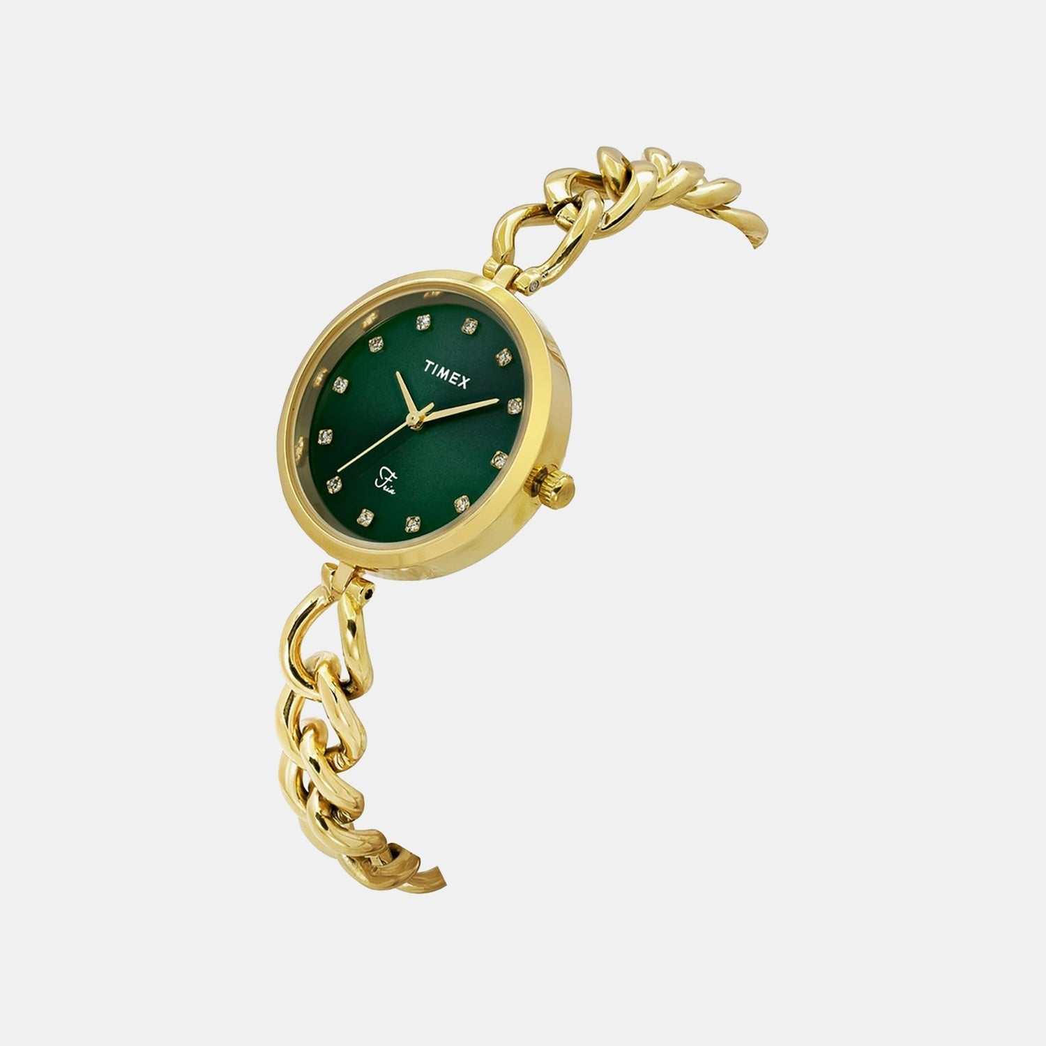 Timex Fria Women Quartz Dial Analog Brass Watch Twel23801