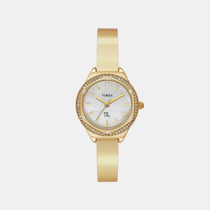 Timex Fria Women Quartz Dial Analog Brass Watch Twel24202