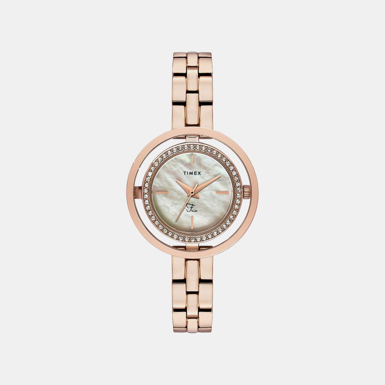 Timex Fria Women Quartz Dial Analog Brass Watch Twel24300