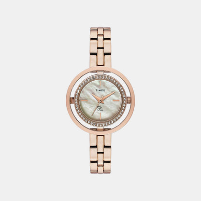 Timex Fria Women Quartz Dial Analog Brass Watch Twel24300