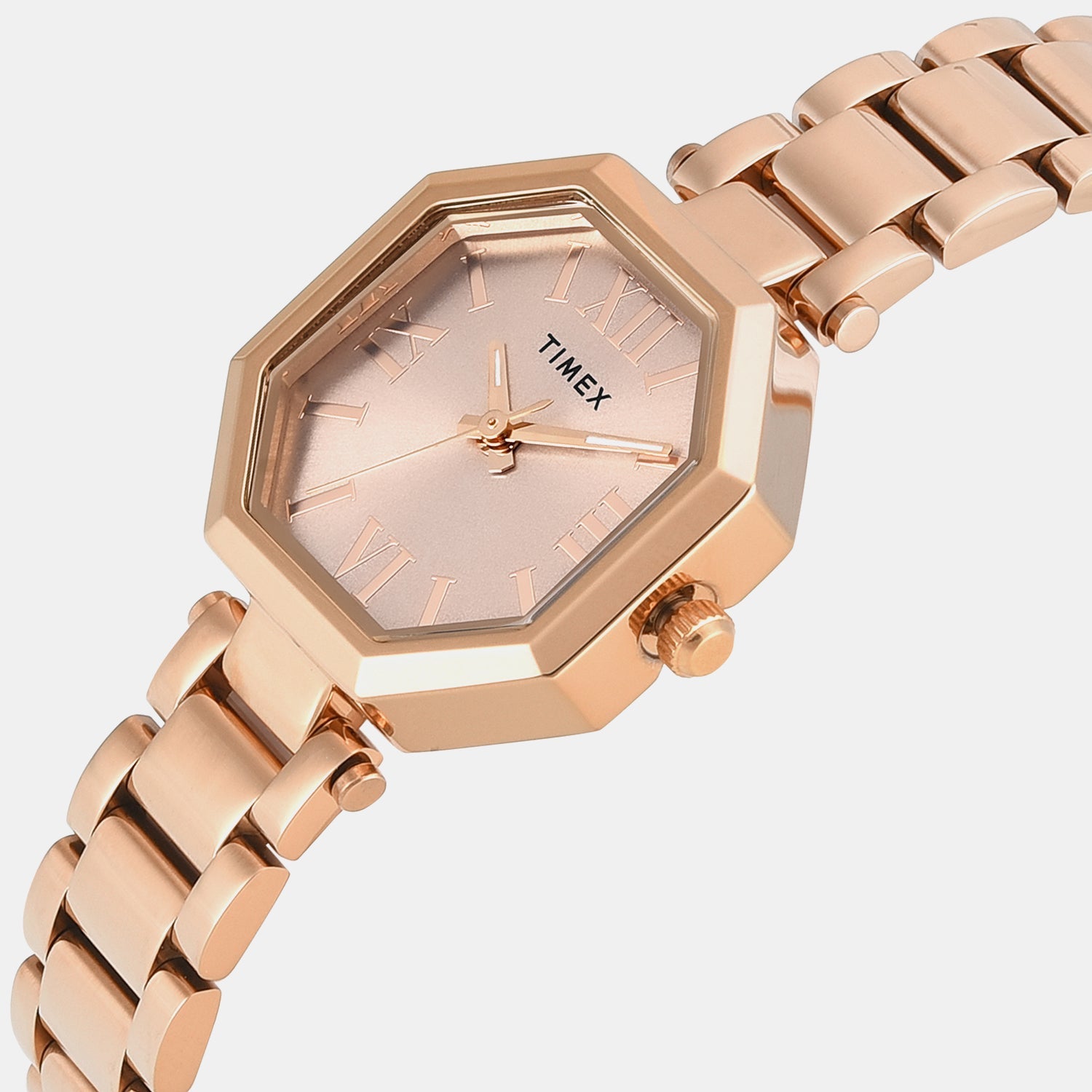 Timex Trendline Women Quartz Rose Gold Dial Analog Stainless Steel Watch Twel26903