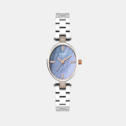 Timex Trendline Women Quartz Mother Of Pearl Dial Analog Brass Watch Twel27201
